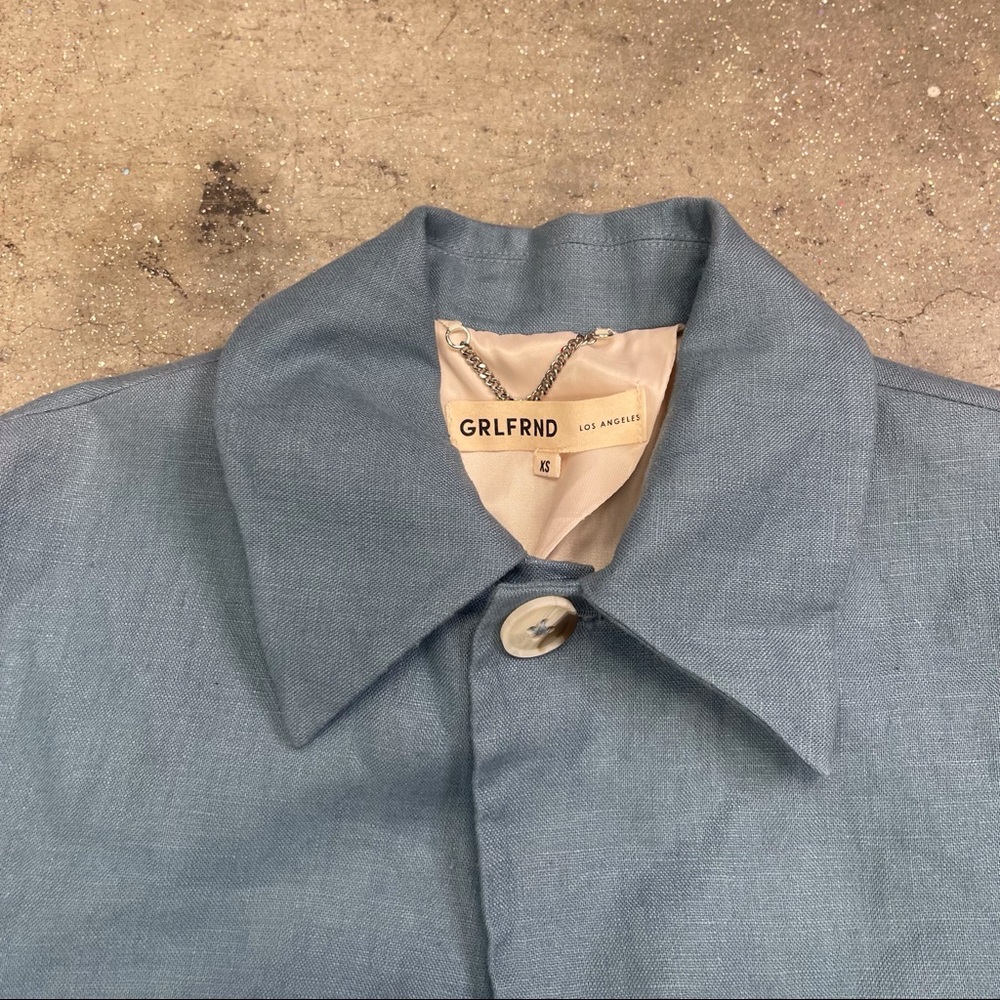 GRLFRND Revolve Midway Linen Blazer XS - Picture 4 of 6